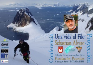 a las 19:30 horas la proyección a cargo de Sebastián Álvaro "Una vida al Filo"